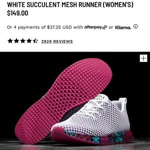 NoBull White Succulent Mesh Runner (Women’s) Size 8